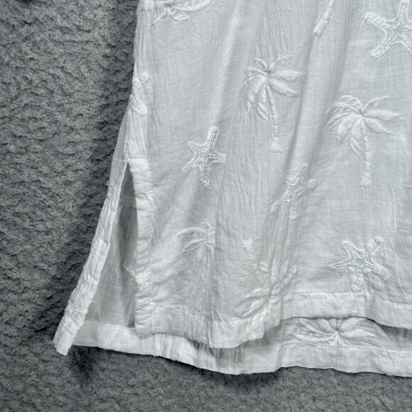CottonSeed Tunic 398 Palms Light‎ Cotton Preshrunk Womens Medium USA Resort Wear - Picture 10 of 15